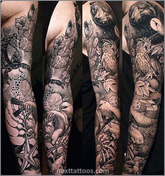 Nature Themed Sleeve Tattoos and Nature Themed Forearm Tattoos