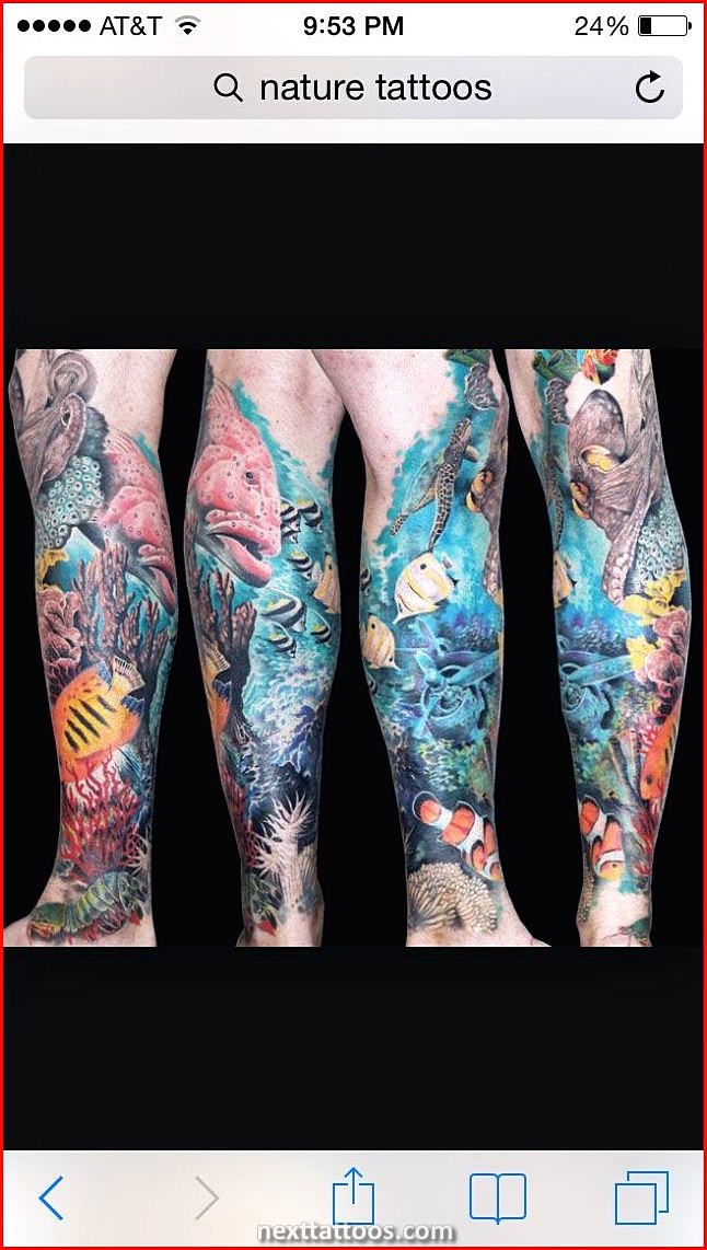 Nature Themed Sleeve Tattoos and Nature Themed Forearm Tattoos