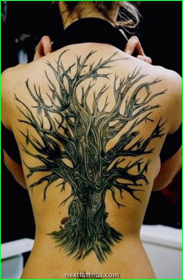 Nature Back Tattoos and Nature Upper Back Tattoos