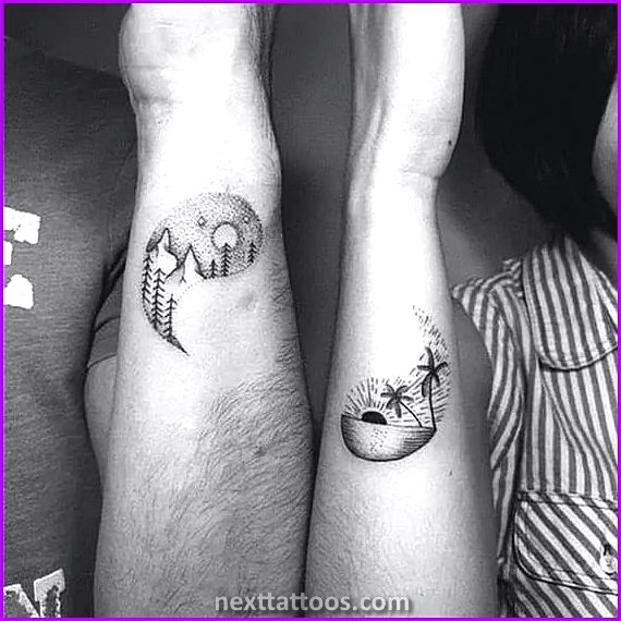 Romantic Tattoos For Couples - Nature Tattoos For Couples