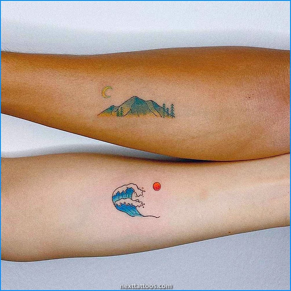 Romantic Tattoos For Couples - Nature Tattoos For Couples