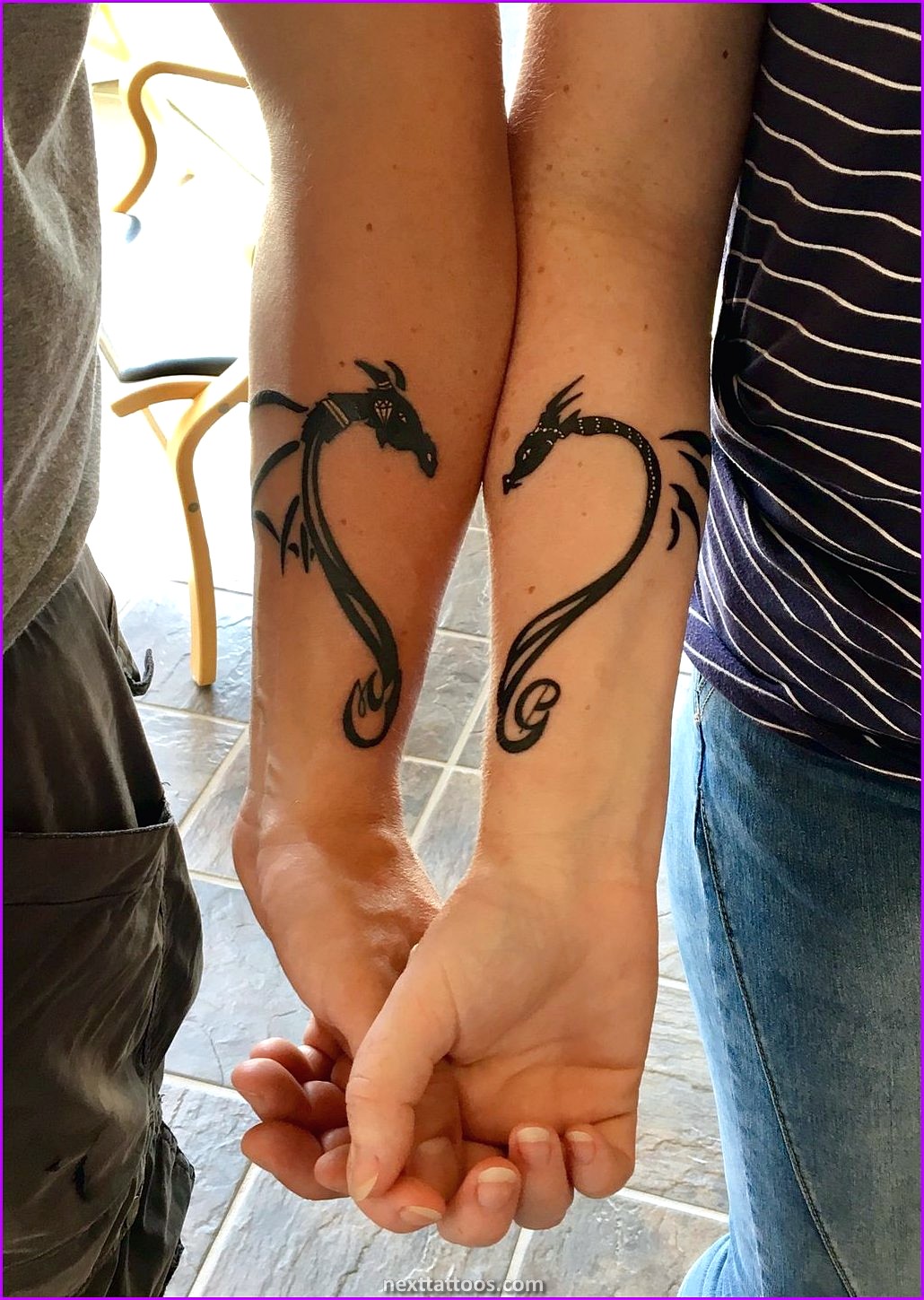 Romantic Tattoos For Couples - Nature Tattoos For Couples