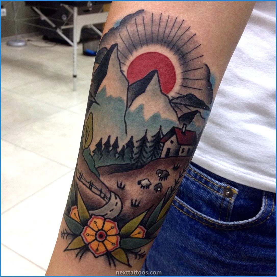 Mountain Nature Tattoos Can Be a Powerful Reminder of Where You've Come From