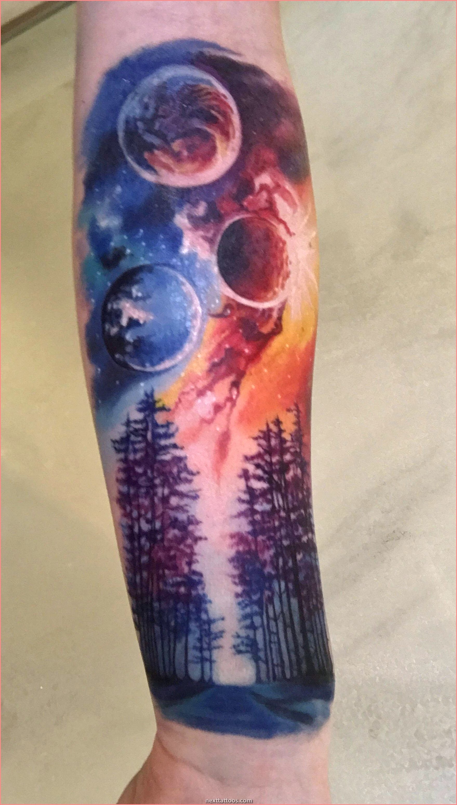 Space and Nature Tattoos