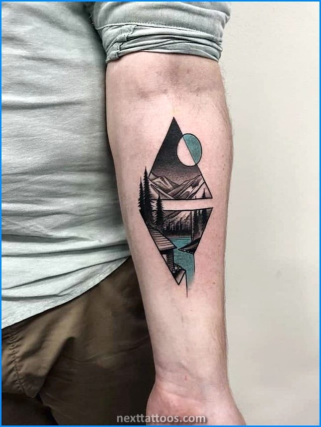 Small Geometric Nature Tattoos