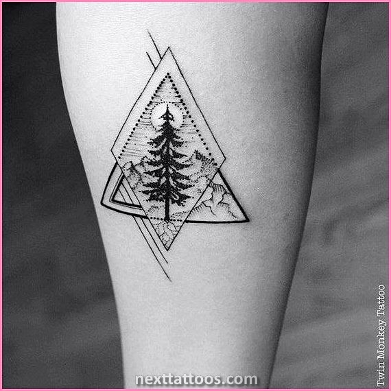 Small Geometric Nature Tattoos