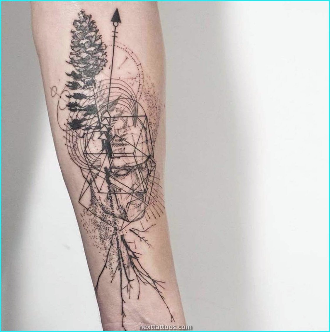 Small Geometric Nature Tattoos