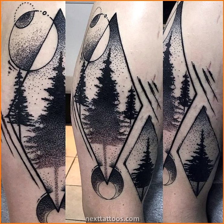 Small Geometric Nature Tattoos