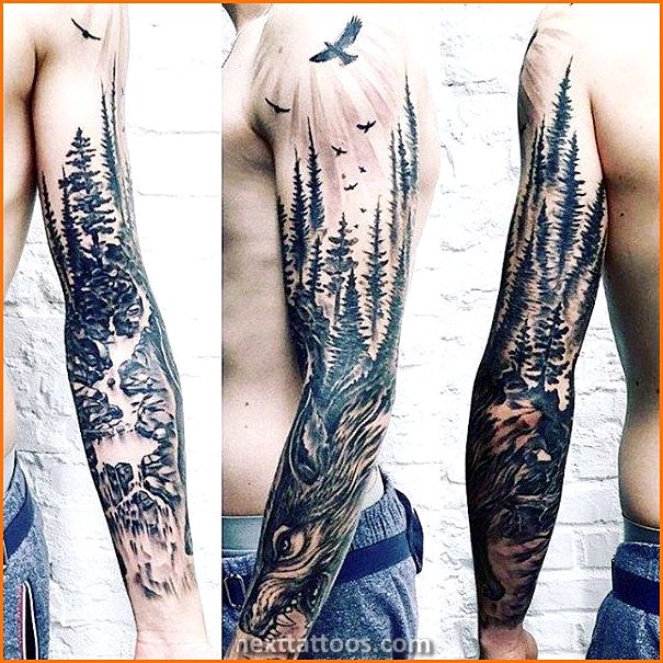 Men's Nature Sleeve Tattoos