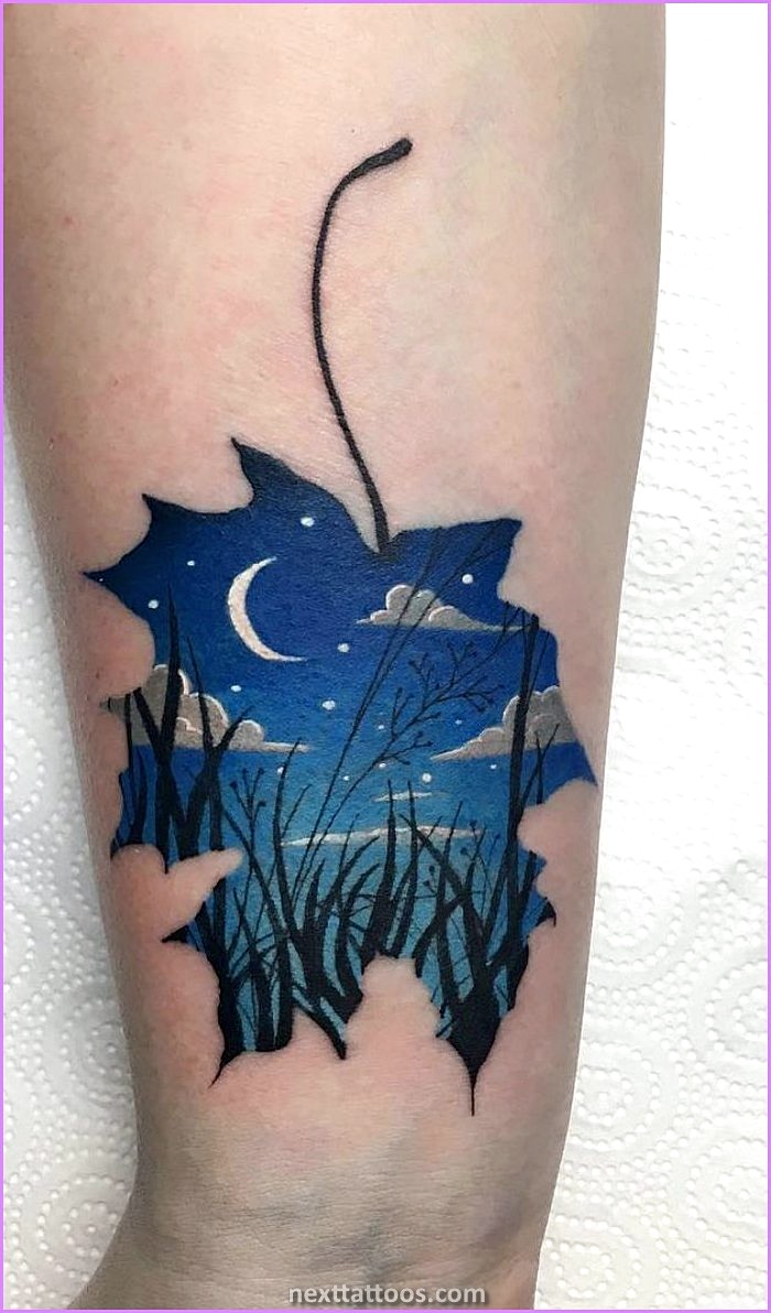 Nature Tattoos on Lower Back