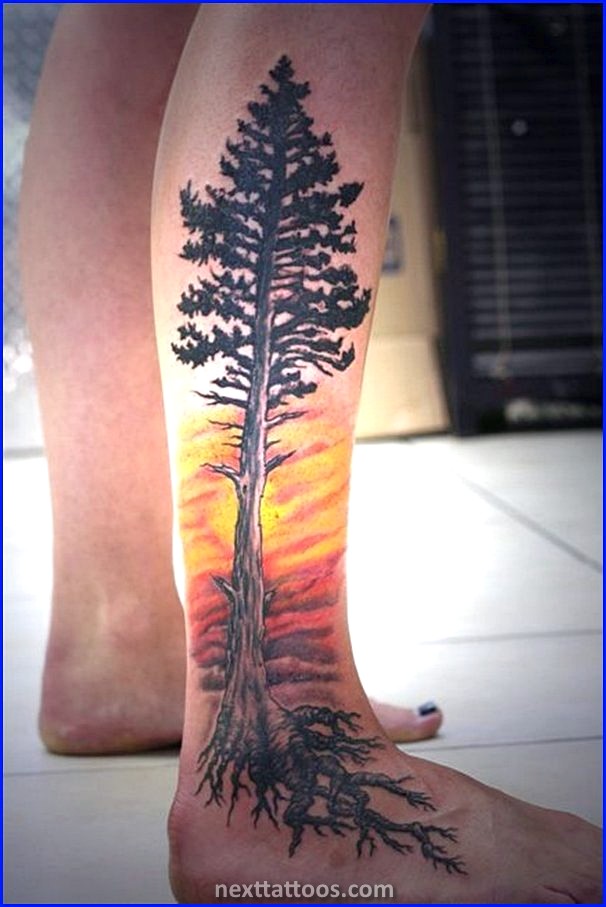 Nature Tattoos on Lower Back