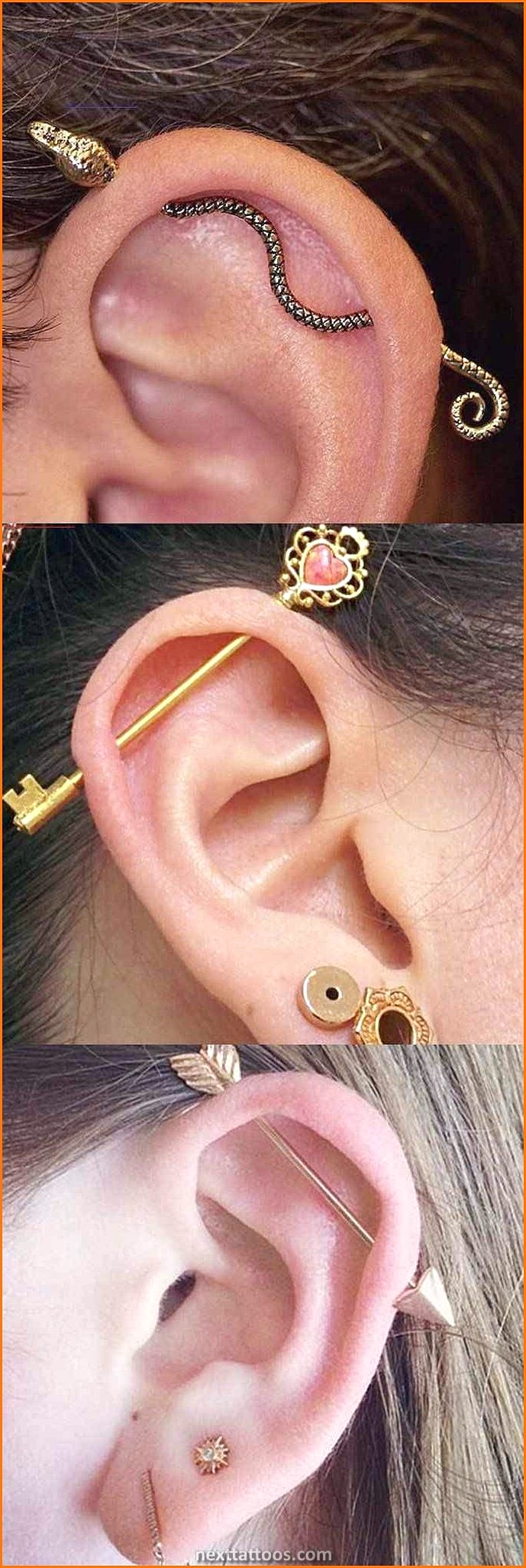 Ear Piercing Ideas For Both Ears