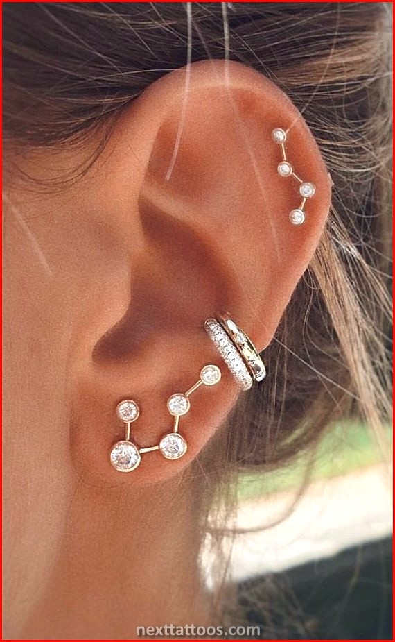 Ear Piercing Ideas For Both Ears