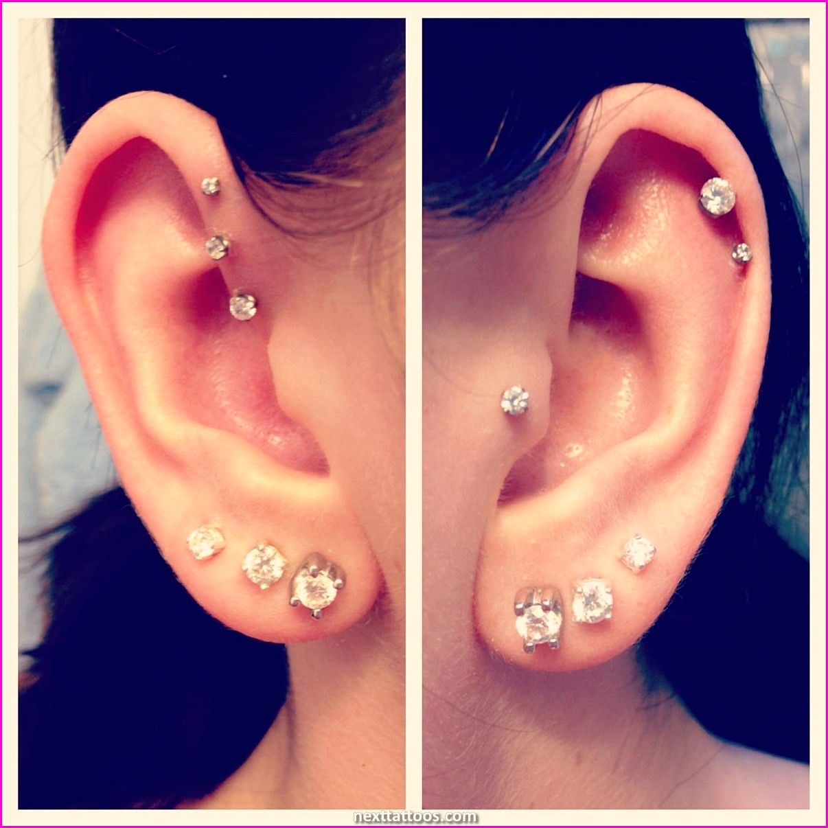 Ear Piercing Ideas For Both Ears