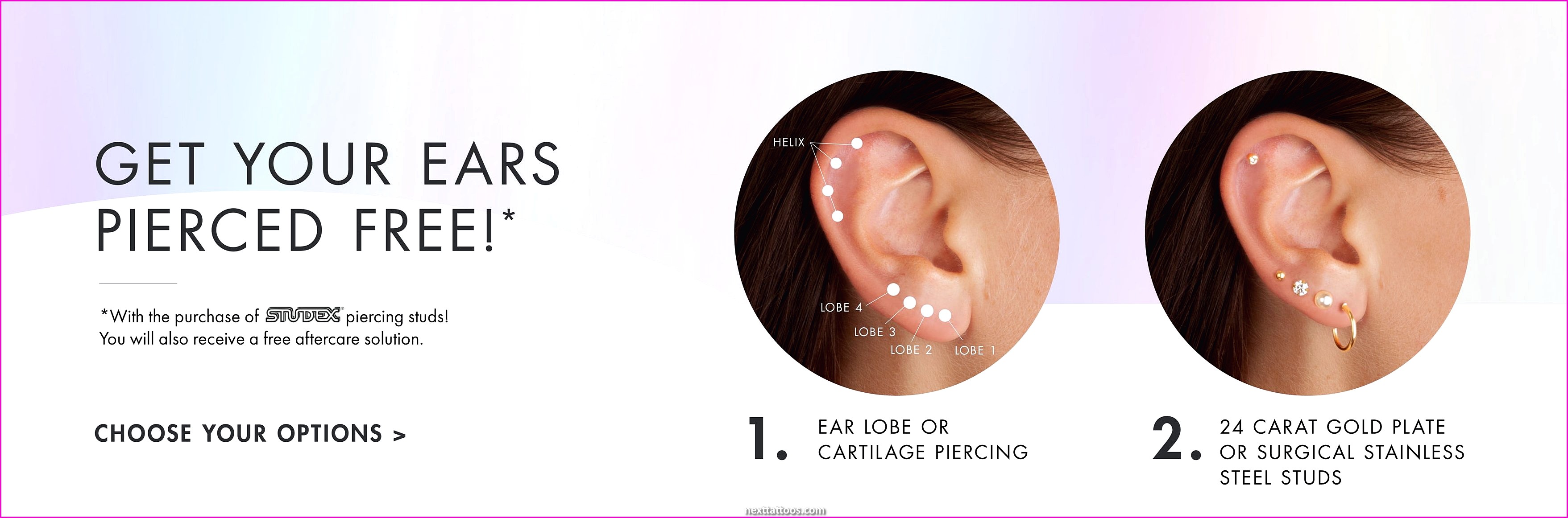 Ear Piercing Ideas For Both Ears