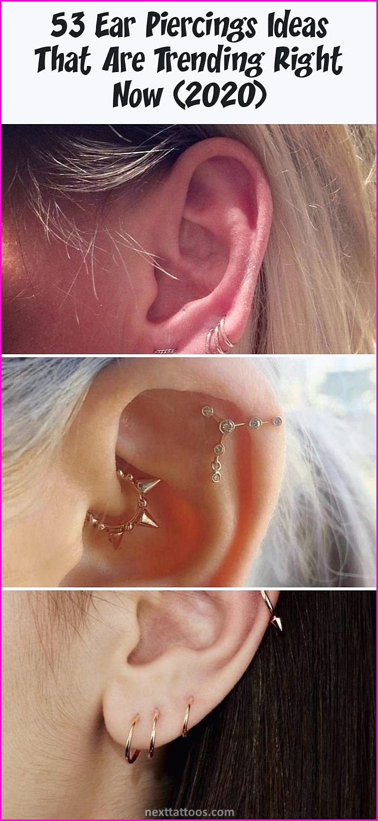 Trendy New Ear Piercing Ideas