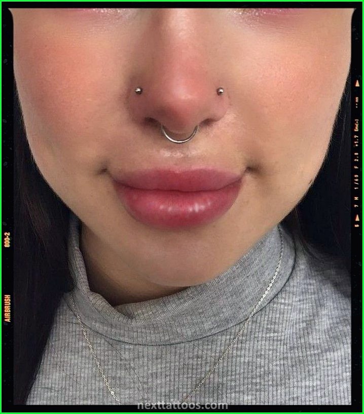 Double Nose Piercing Ideas