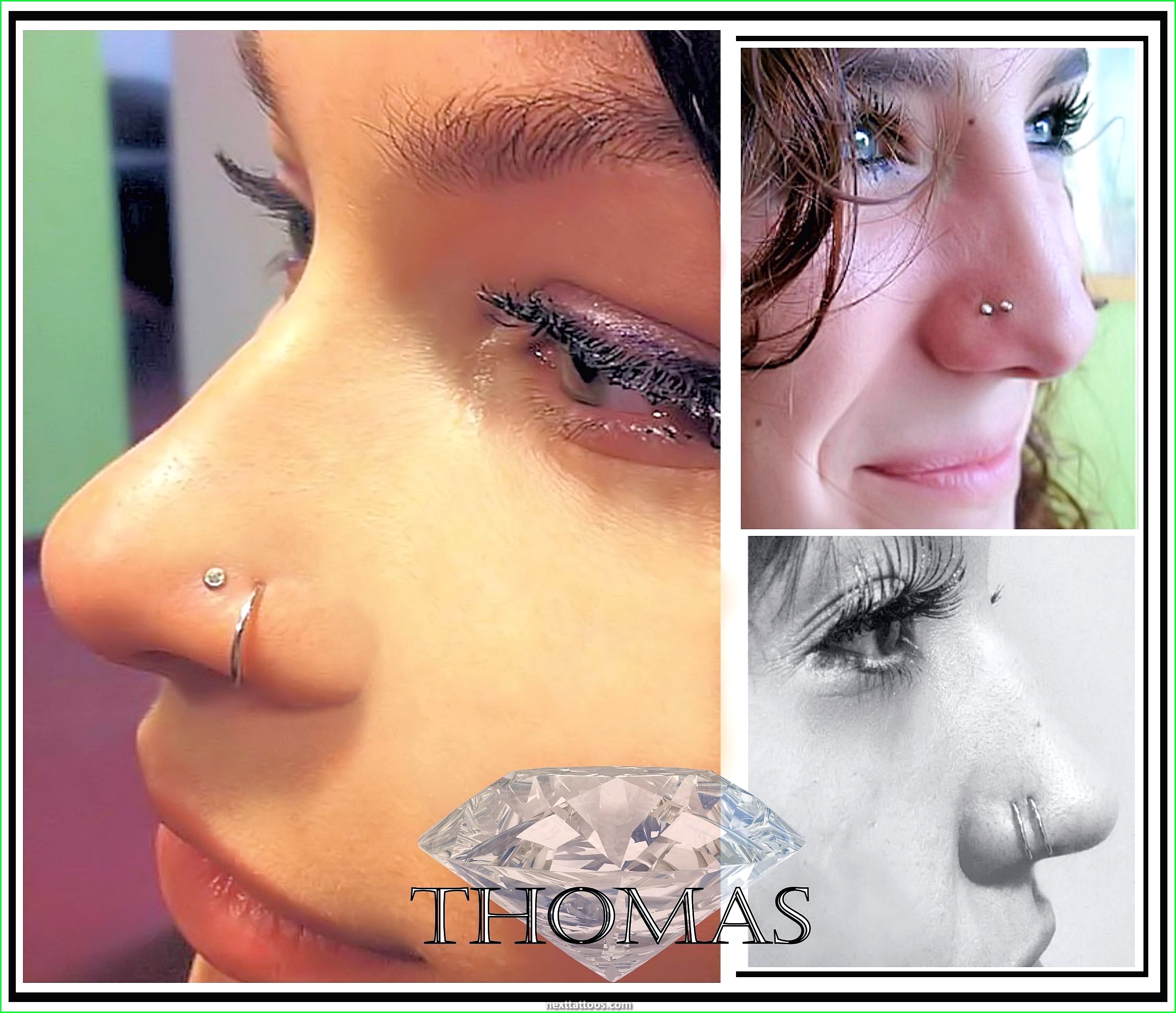 Double Nose Piercing Ideas