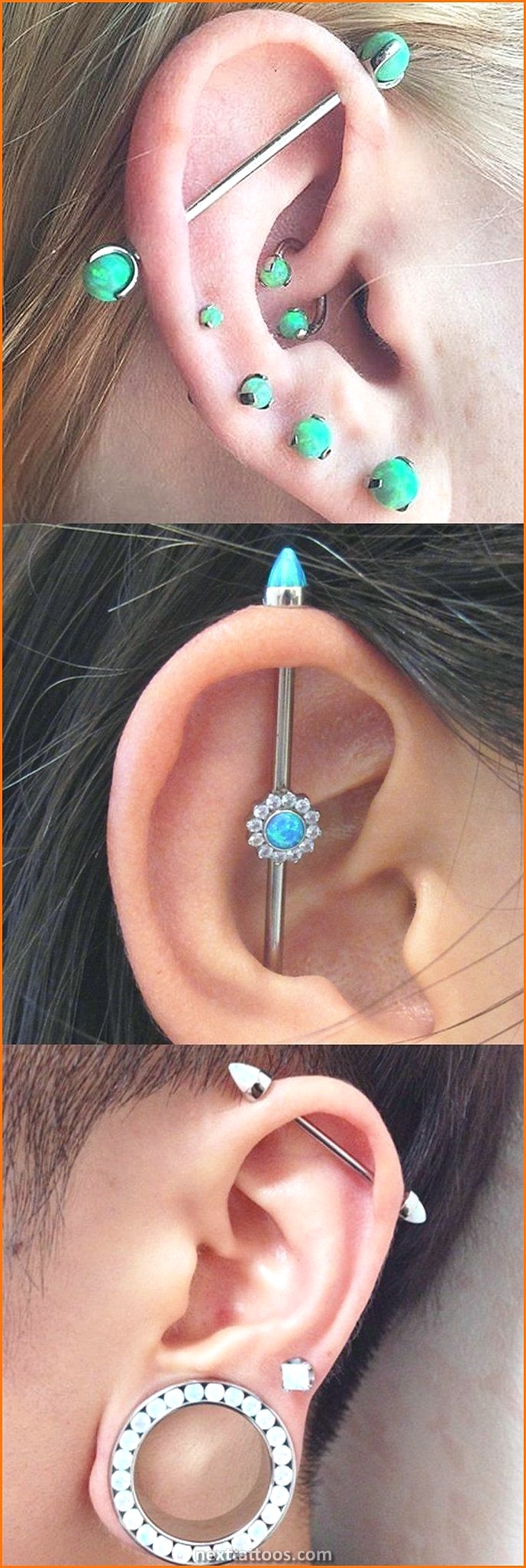 Ear Piercing Ideas With Industrial Theme