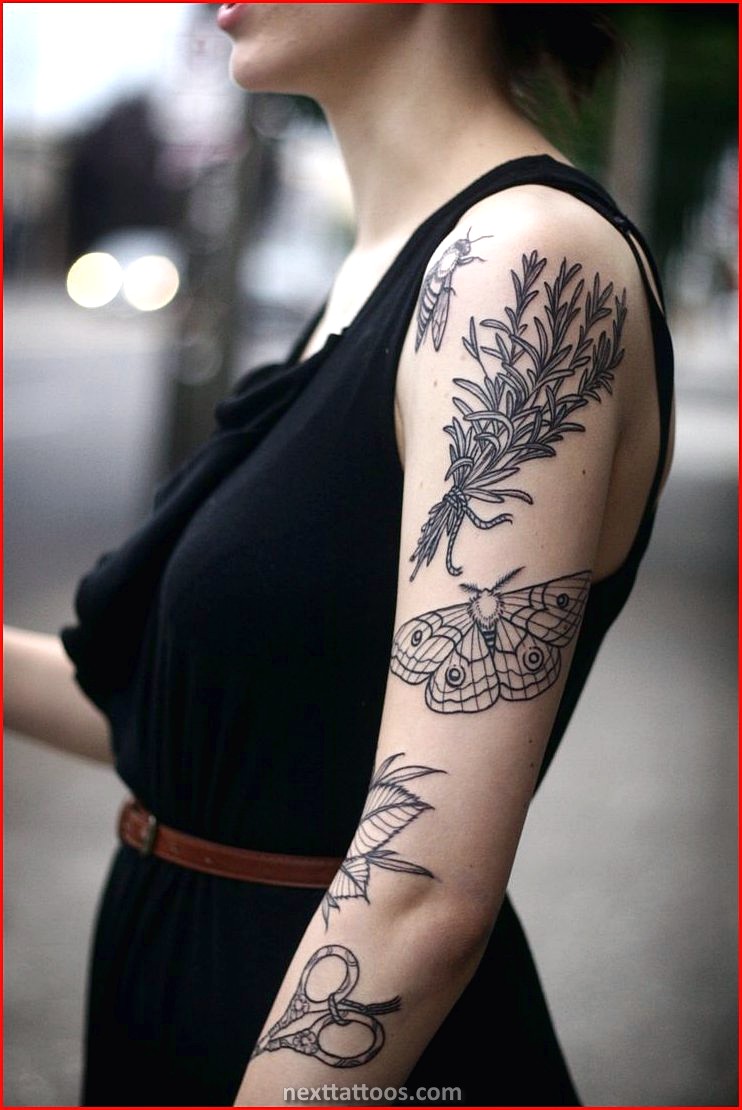 Female Tattoo Ideas Forearm and Thigh