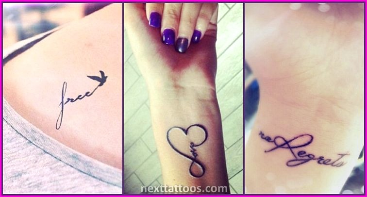 Word Tattoo Ideas For Males and Females