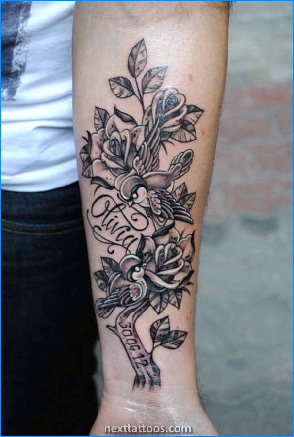 Name Tattoo Ideas on Forearm and Chest