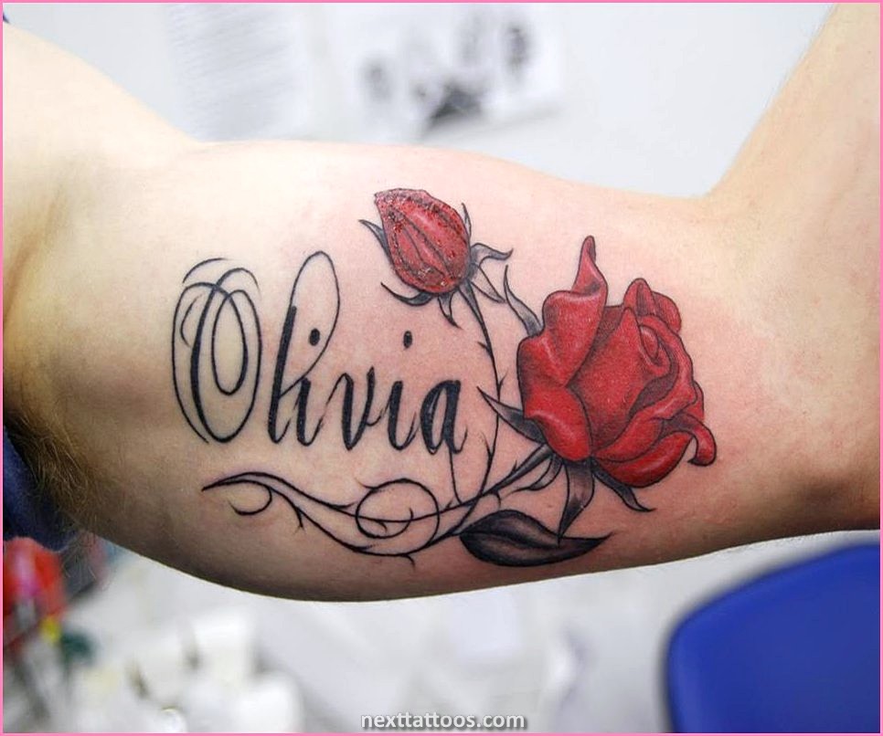 Name Tattoo Ideas on Forearm and Chest