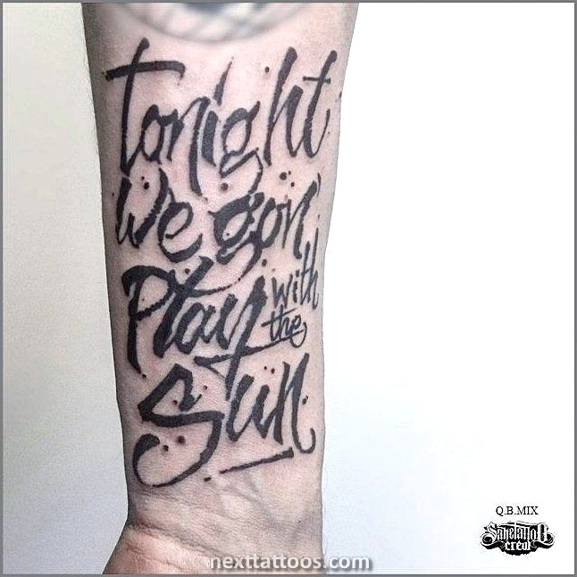 Tattoo Lettering Ideas - Choosing Tattoo Ideas Lettering Styles