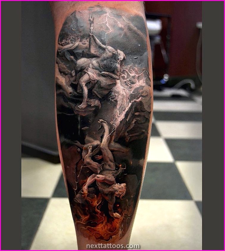 Dragon Leg Tattoo Ideas For Men