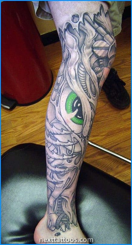 Dragon Leg Tattoo Ideas For Men