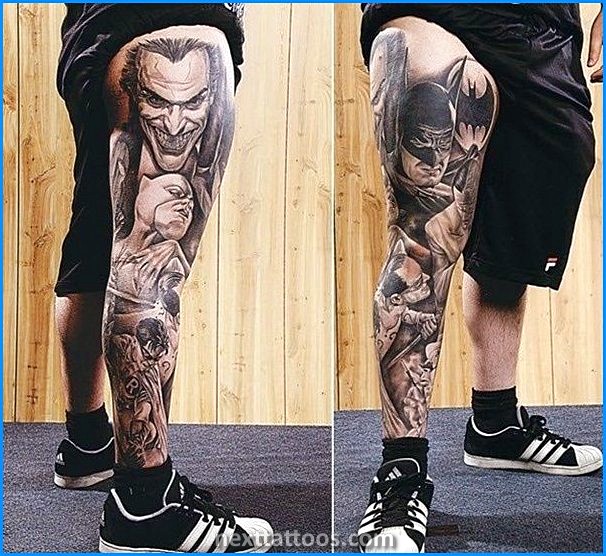 Dragon Leg Tattoo Ideas For Men