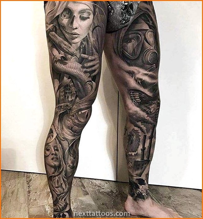 Dragon Leg Tattoo Ideas For Men