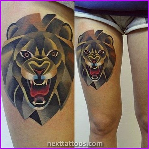 Sasha Unisex Lion Tattoo