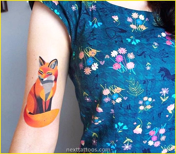 Rose and Fox Tattoo by Sasha Unisex