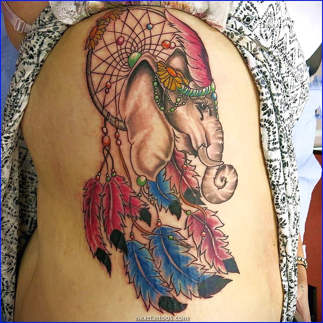 Dream Catcher Tattoos - Show Off Your Feminine Side With a Dream Catcher Tattoo on Your Thigh