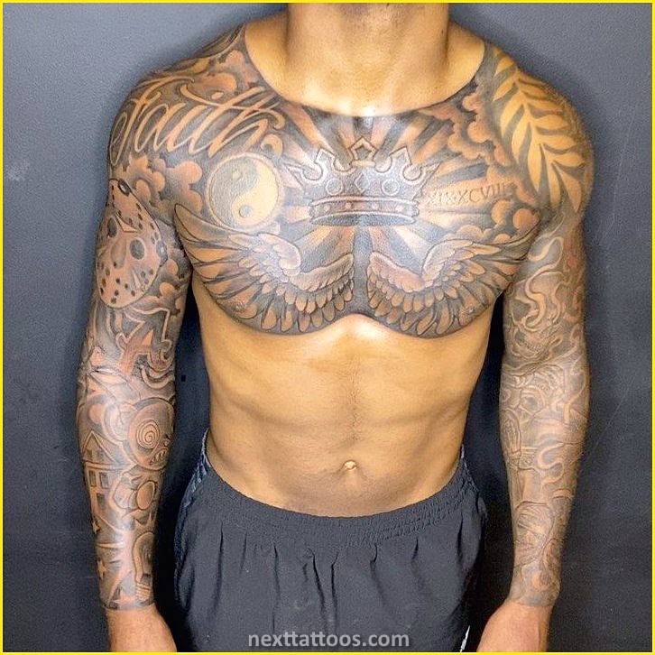 Popular Chest Tattoos For Women and Black Men