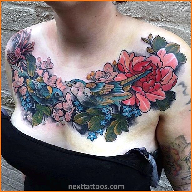 30 Awesome Female Chest Tattoos