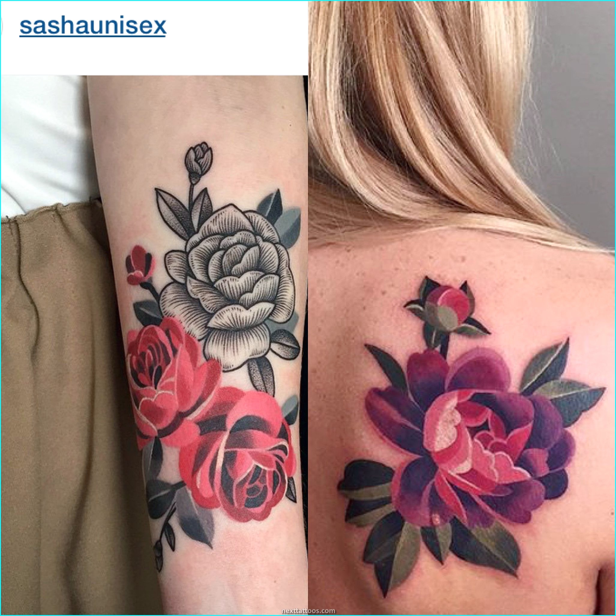 Anemone Tattoos by Sasha Unisex