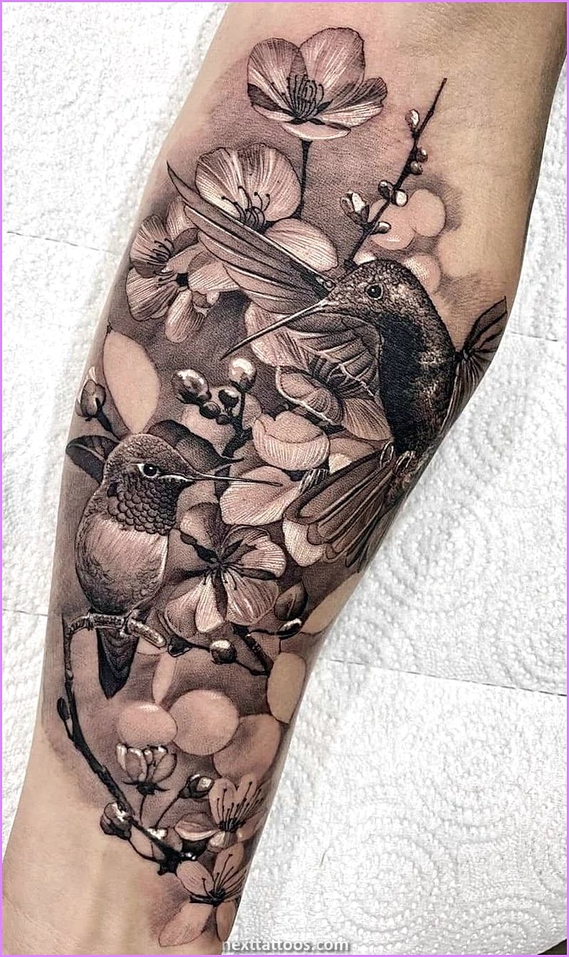 Black and Grey Nature Tattoos