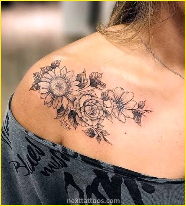 Female Front Shoulder Tattoos - Popular Designs With Feminine Meaning