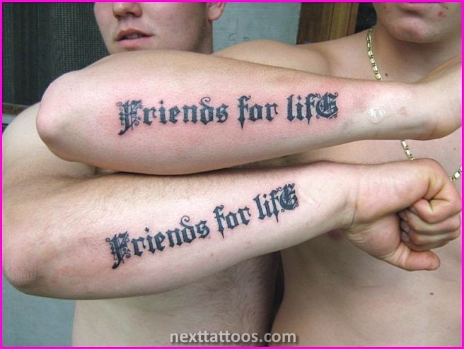 Male Female Best Friend Tattoos