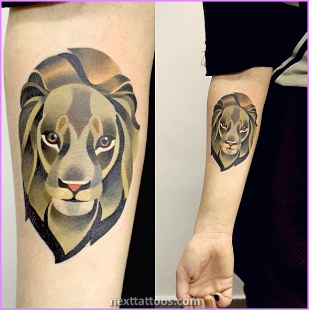 Sasha Unisex Lion Tattoo